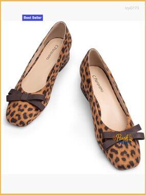 Low Chunky Heel Block Heels Comfortable Dress Shoes with Bow